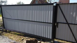 Купить сваи для ворот в Алейск. Заказать ворота на сваях под ключ от 22216 руб