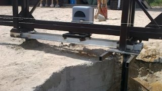 Купить сваи для ворот в Алейск. Заказать ворота на сваях под ключ от 22216 руб